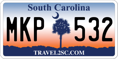 SC license plate MKP532