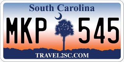 SC license plate MKP545