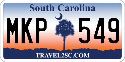 SC license plate MKP549