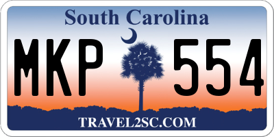SC license plate MKP554