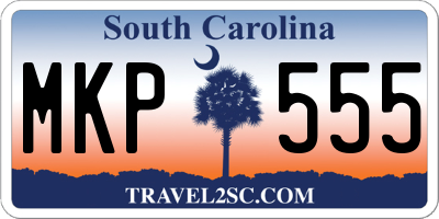 SC license plate MKP555
