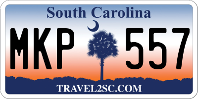 SC license plate MKP557
