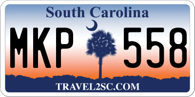 SC license plate MKP558