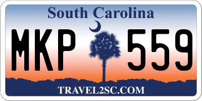 SC license plate MKP559