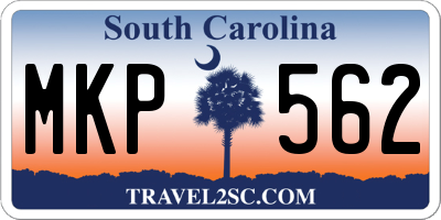 SC license plate MKP562
