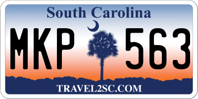 SC license plate MKP563