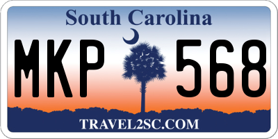 SC license plate MKP568
