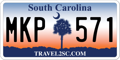 SC license plate MKP571