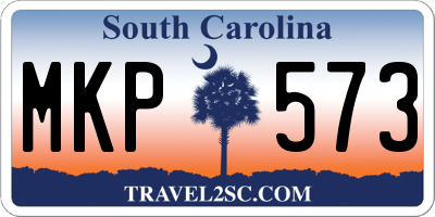 SC license plate MKP573