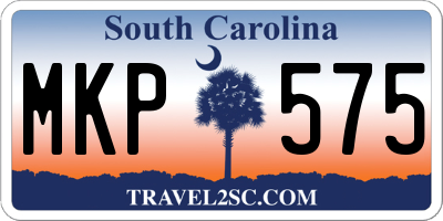 SC license plate MKP575
