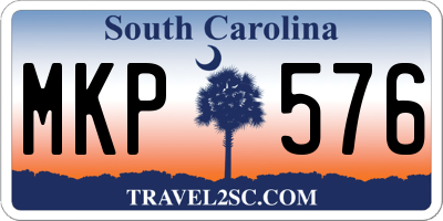 SC license plate MKP576