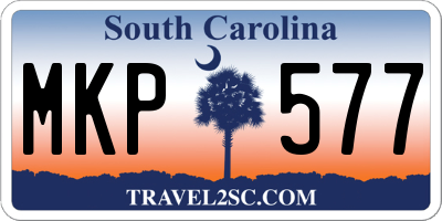 SC license plate MKP577
