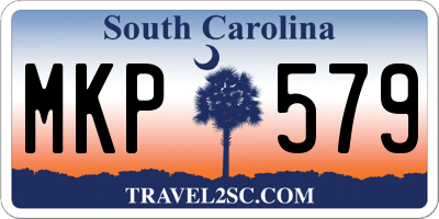 SC license plate MKP579