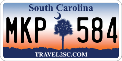 SC license plate MKP584