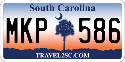 SC license plate MKP586