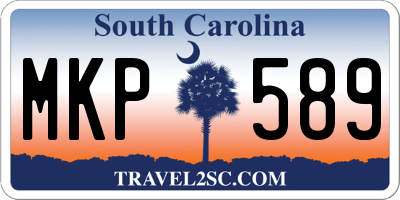 SC license plate MKP589