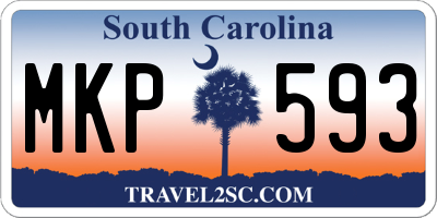SC license plate MKP593