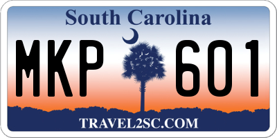 SC license plate MKP601
