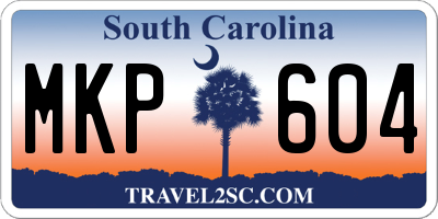SC license plate MKP604