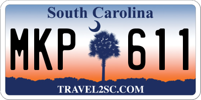 SC license plate MKP611