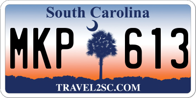 SC license plate MKP613