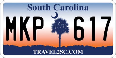 SC license plate MKP617