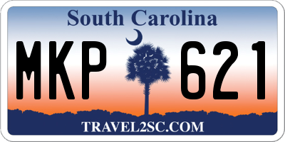SC license plate MKP621