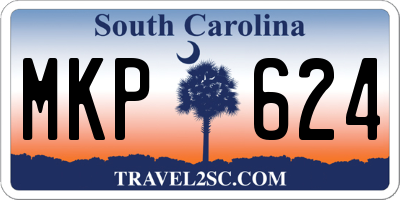 SC license plate MKP624