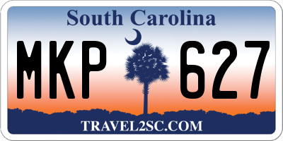 SC license plate MKP627