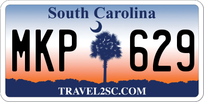 SC license plate MKP629