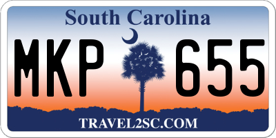 SC license plate MKP655