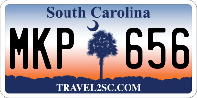 SC license plate MKP656