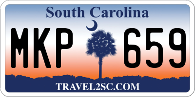 SC license plate MKP659