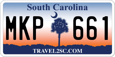 SC license plate MKP661