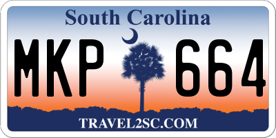 SC license plate MKP664
