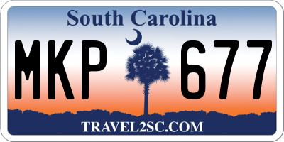 SC license plate MKP677