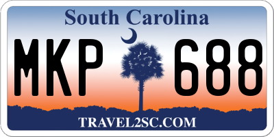 SC license plate MKP688