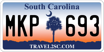 SC license plate MKP693