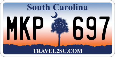 SC license plate MKP697