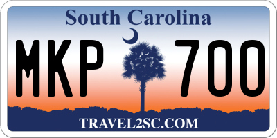 SC license plate MKP700