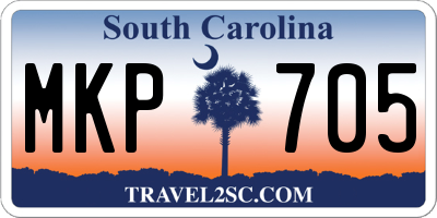 SC license plate MKP705