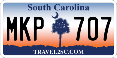 SC license plate MKP707
