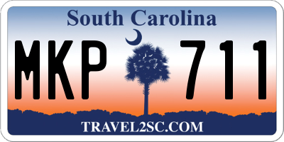 SC license plate MKP711