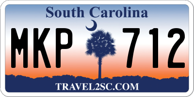 SC license plate MKP712