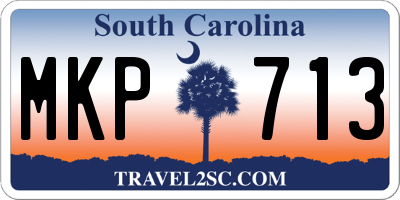 SC license plate MKP713