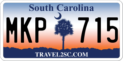 SC license plate MKP715