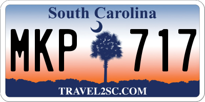 SC license plate MKP717