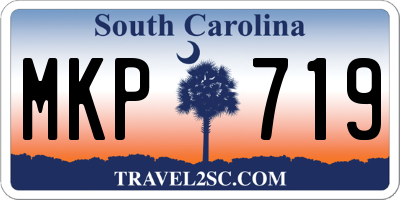 SC license plate MKP719