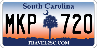 SC license plate MKP720
