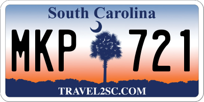 SC license plate MKP721